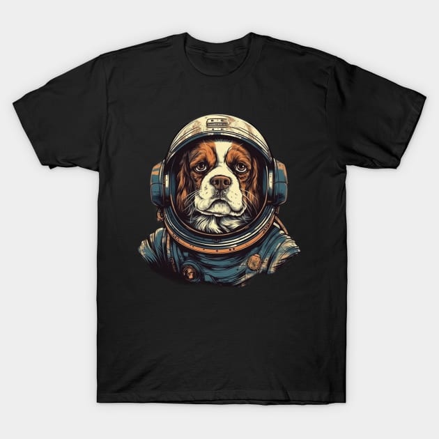 Dog in a spacesuit T-Shirt by GreenMary Design